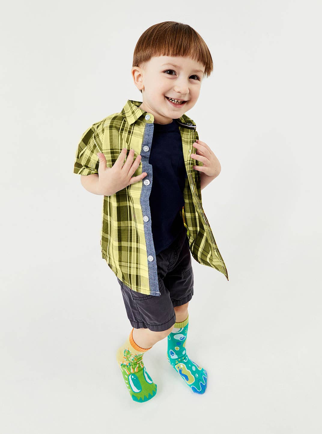 Pals/Pokey & Poppy - Mismatched Cactus Bubble Non-Slip Kids Socks
