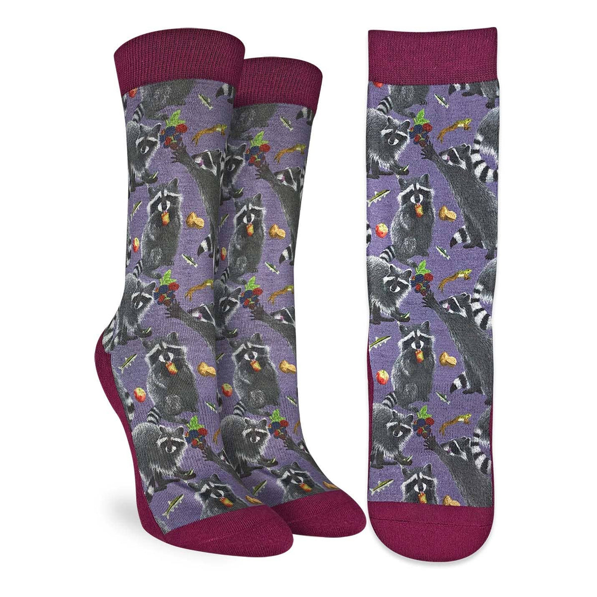 Good Luck Socks/Women&#39;s Hungry Raccoons Socks