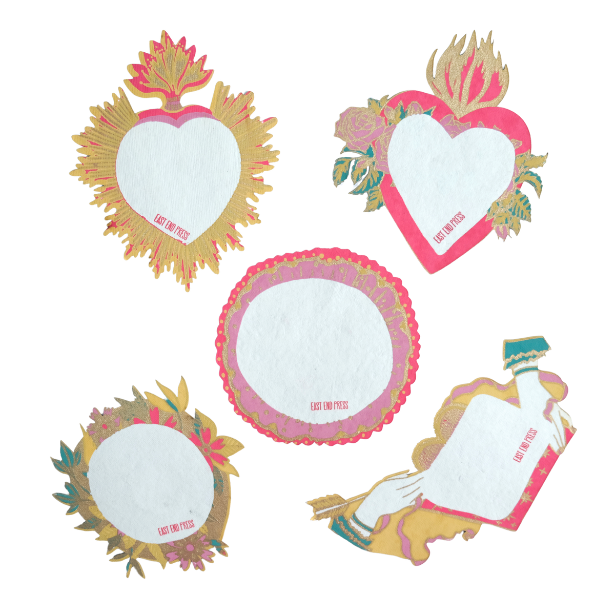 East End Press/Love Heart Notelet Set