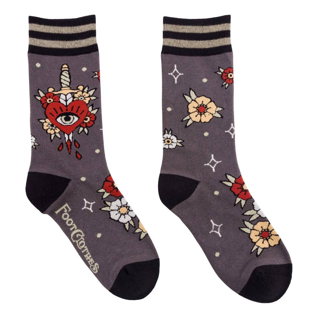 Foot Clothes/Love Hurts Crew Socks