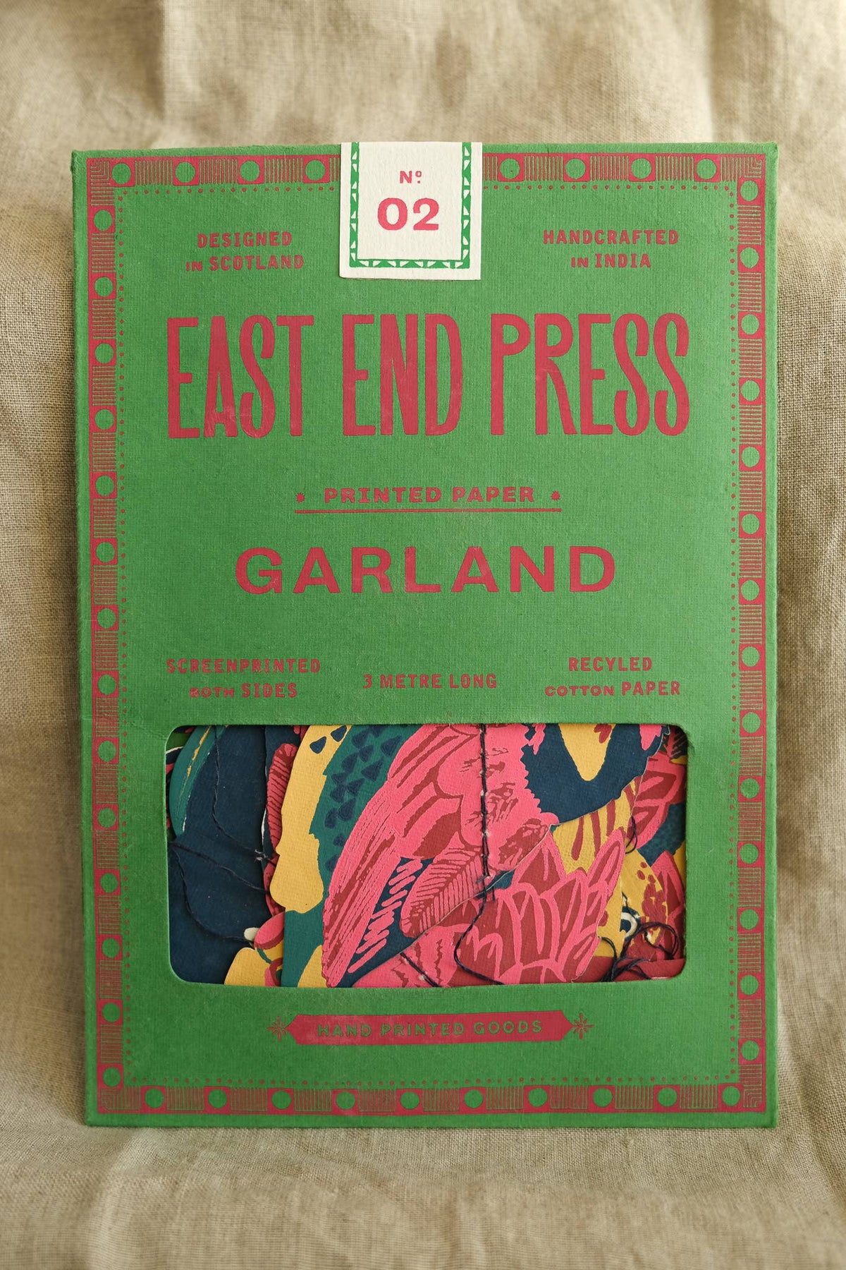 East End Press/Tropical Birds Sewn Garland