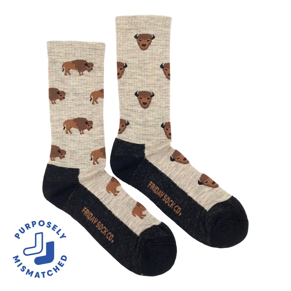 Friday Sock Co/Men's Bison Merino Wool Socks
