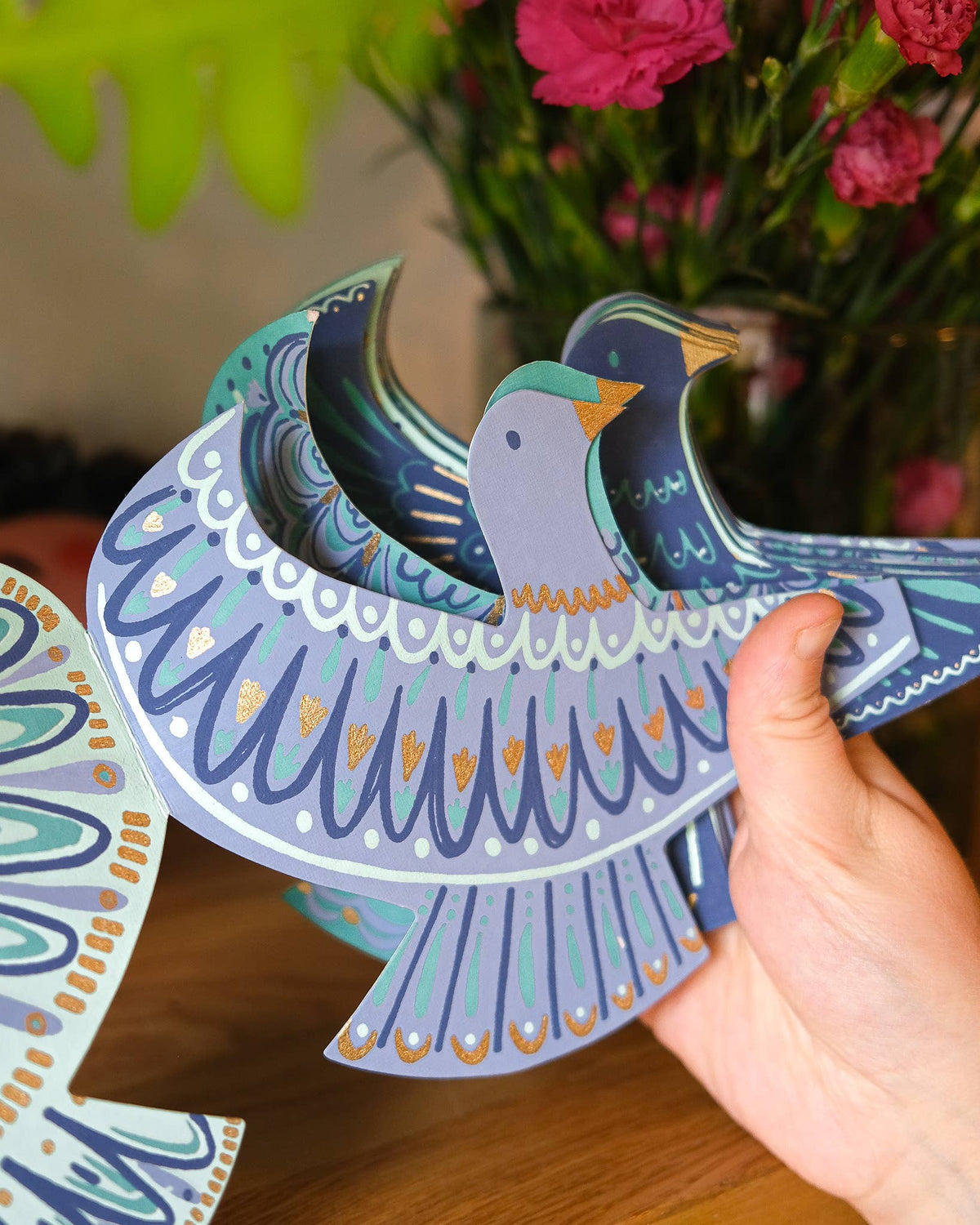 East End Press/Peace Doves Concertina Garland