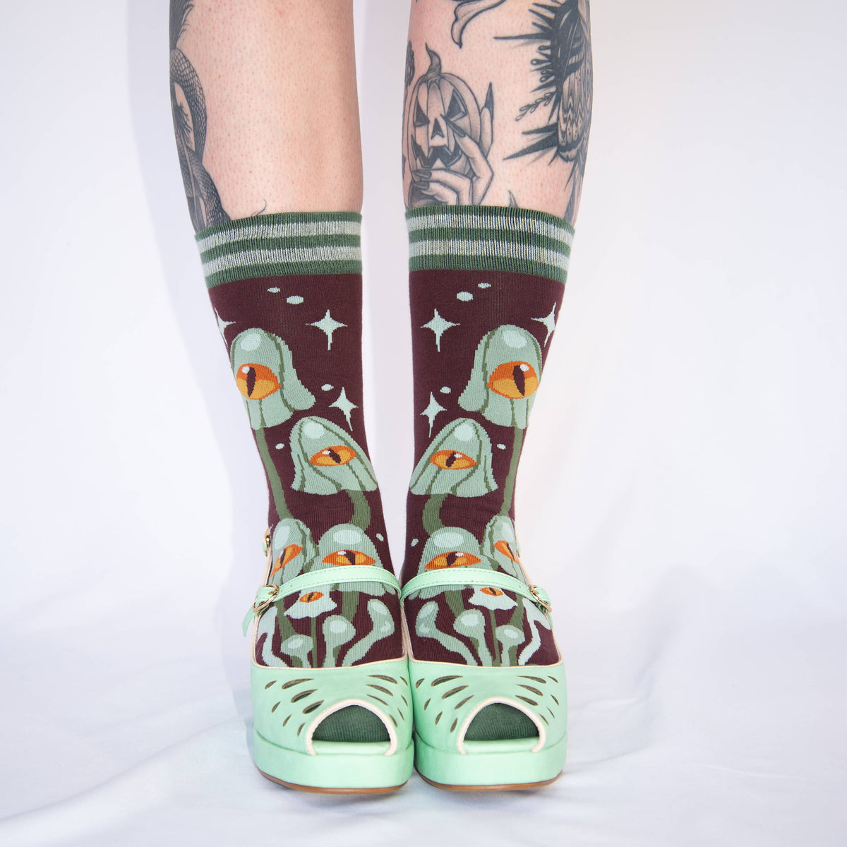 Foot Clothes/Mystic Mushrooms Crew Socks