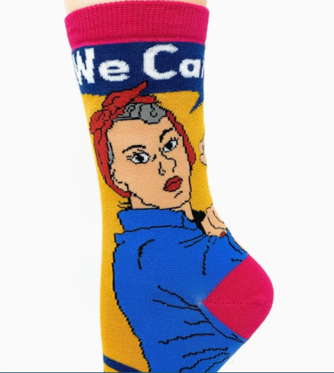 Oooh Yeah! Girl Slay | Women&#39;s Cotton Crew Funny Socks