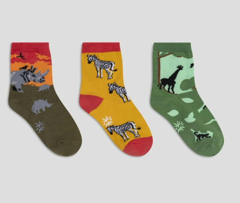 Sock it to Me/Rhino-Corn/kids Youth (3-6) /3 pack