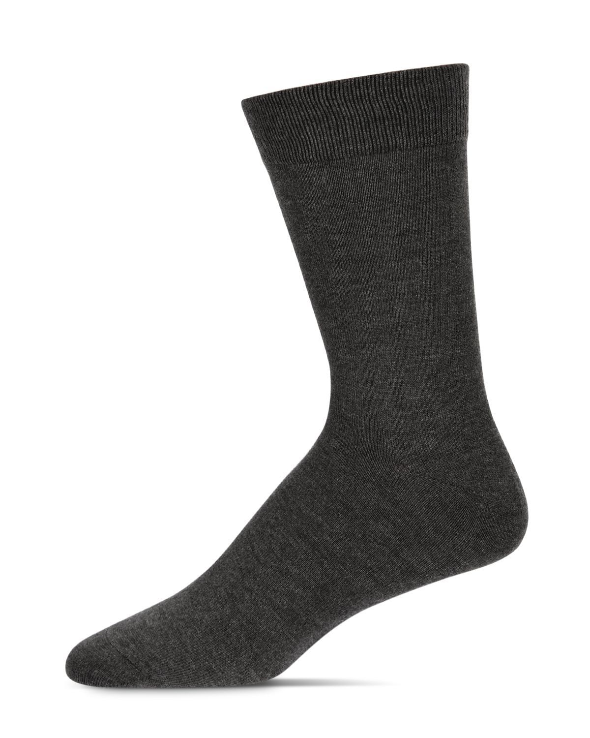 MeMoi Men&#39;s Solid Luxuriously Soft Cashmere Crew Socks