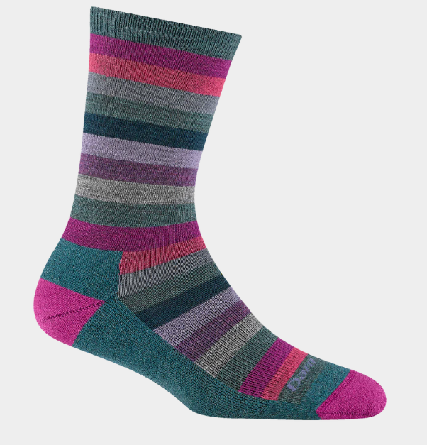 Darn Tough/Women&#39;s Mystic Stripe Crew Lightweight Lifestyle Sock