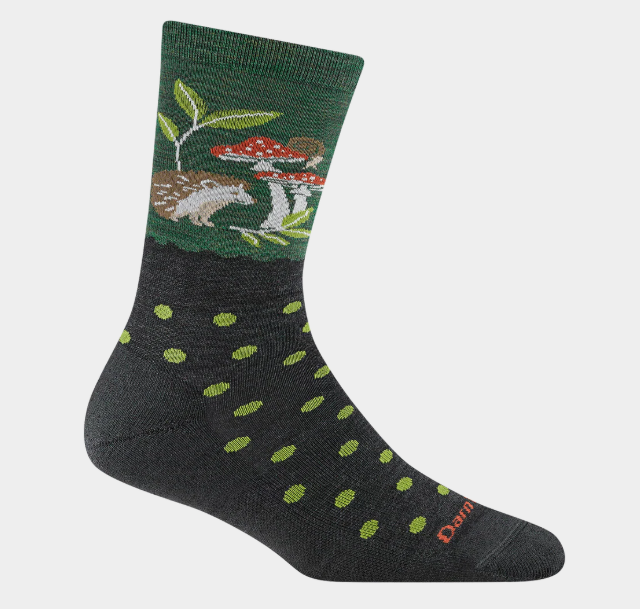 Darn Tough/Women's Wild Life Crew Lightweight Lifestyle Socks/6105/Toad