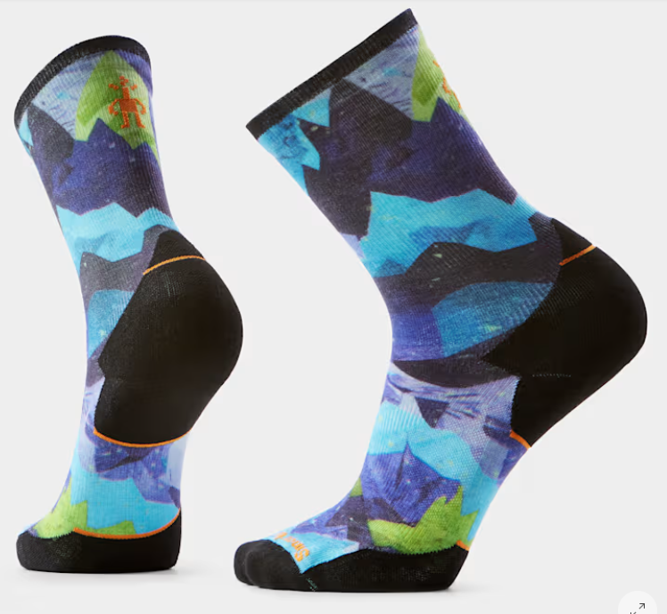 Smartwool/Trail Run Summit Sector Print Crew Socks Targeted Cushion