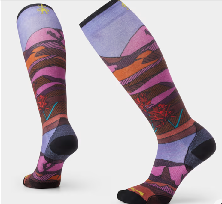 Smartwool/Women's Ski Floral Field Print Over The Calf Socks Zero Cushion