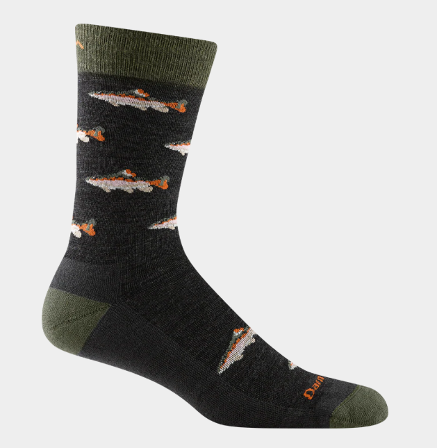 Darn Tough Men's Spey Fly Crew Lightweight Lifestyle Sock/6085