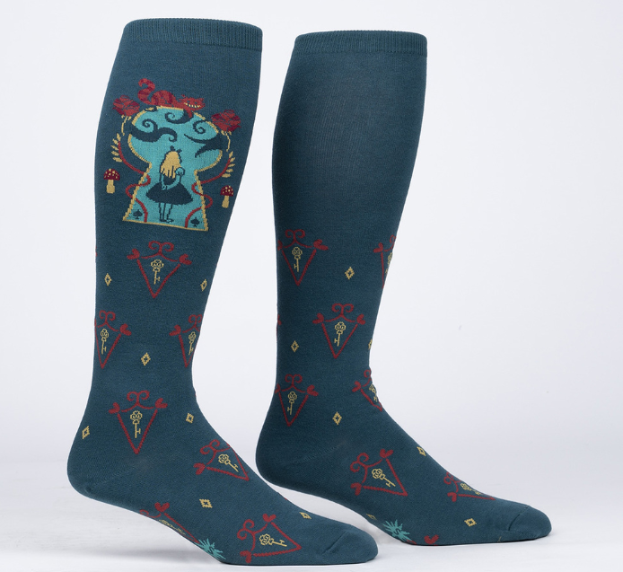 Sock it to Me - Extra Stretchy Knee High - Alice in Wonderland