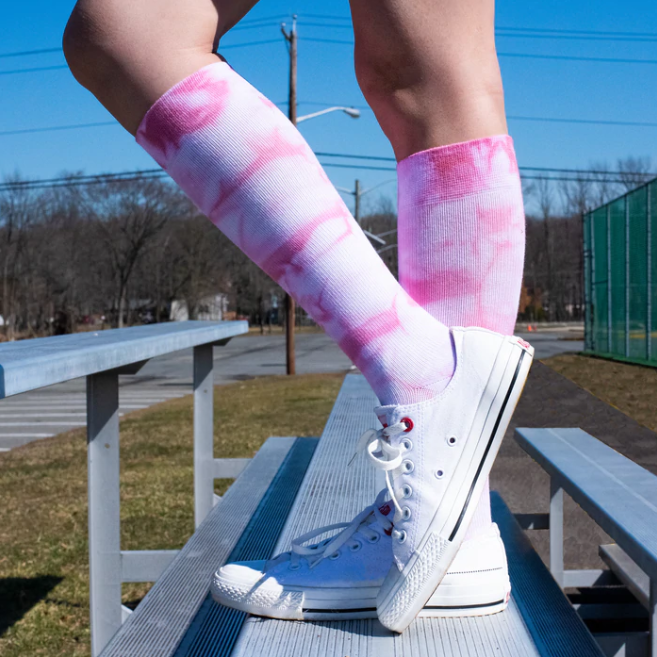 Dr. Motion Mild (8-15mmHg) Compression Knee High Tie-Dye Women&#39;s Sock