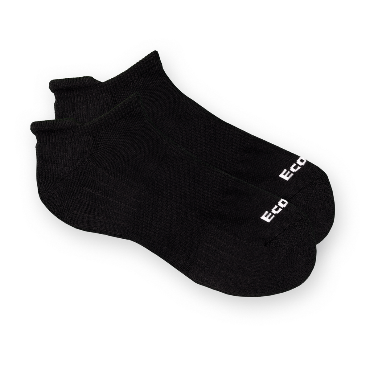 EcoSox Bamboo Sport Tab women&#39;s and men&#39;s socks in black