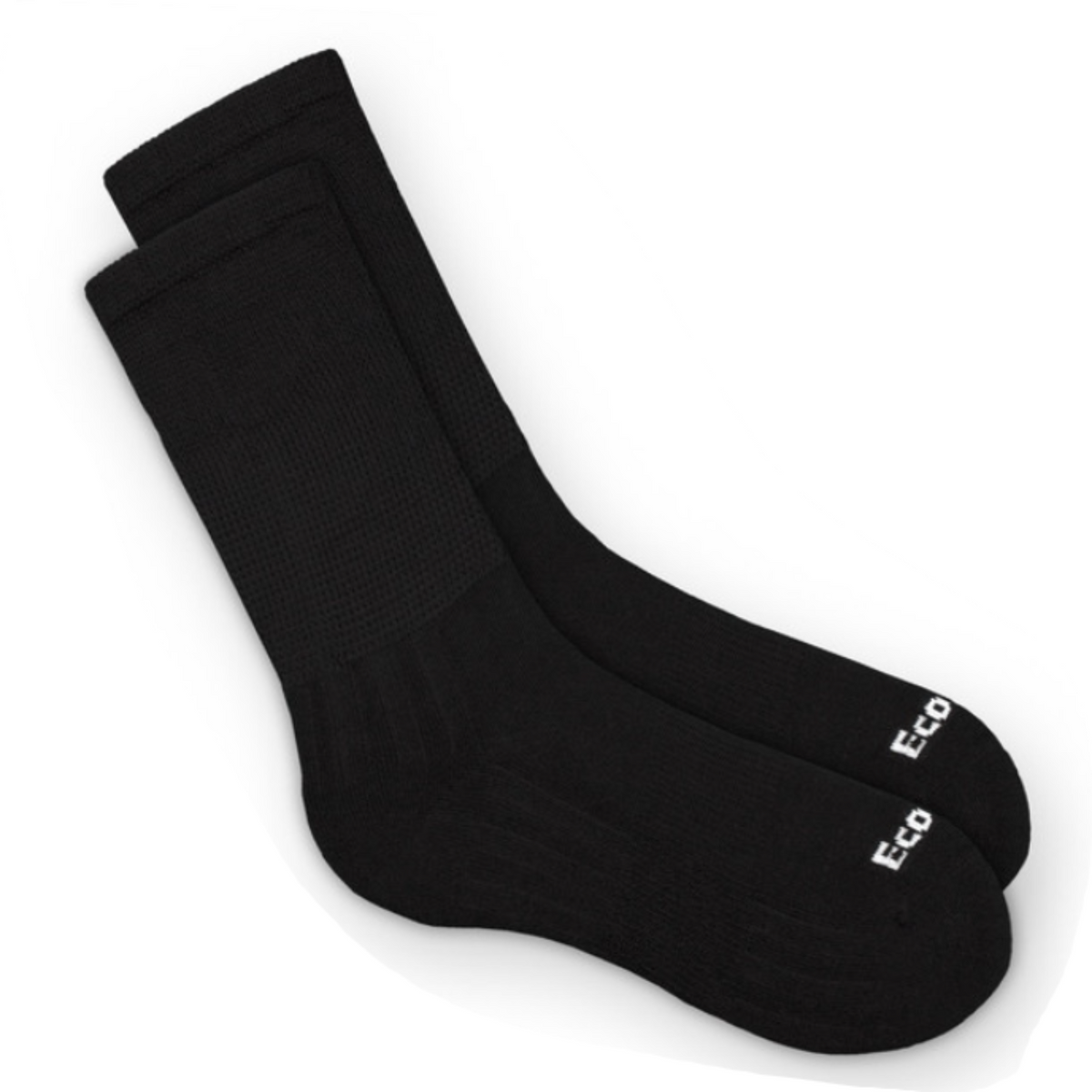 Ecosox Diabetic Non-Binding Bamboo Crew women&#39;s and men&#39;s socks in black