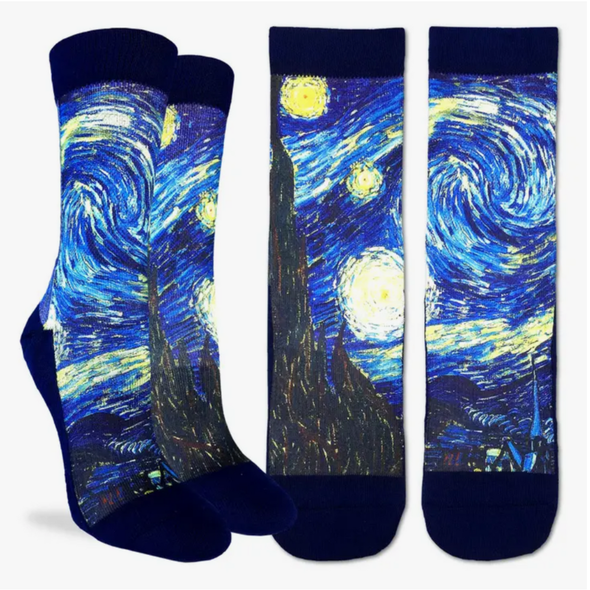 Good Luck Sock featuring Van Gogh&#39;s Starry Night women&#39;s sock