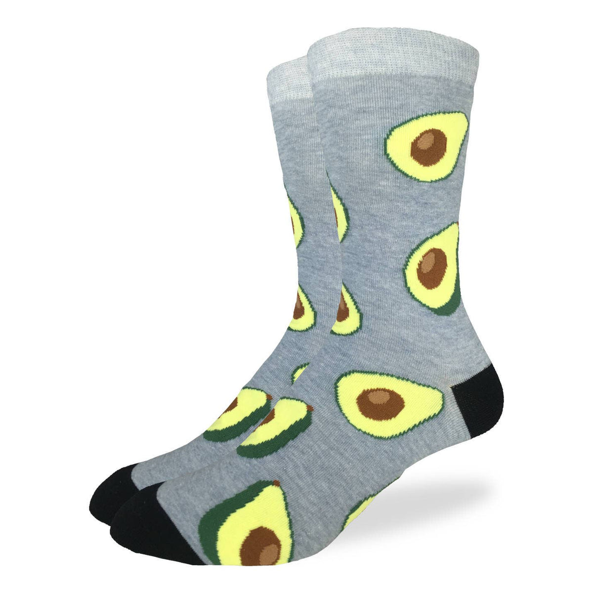 Good Luck Sock Avocado men&#39;s socks on display feet