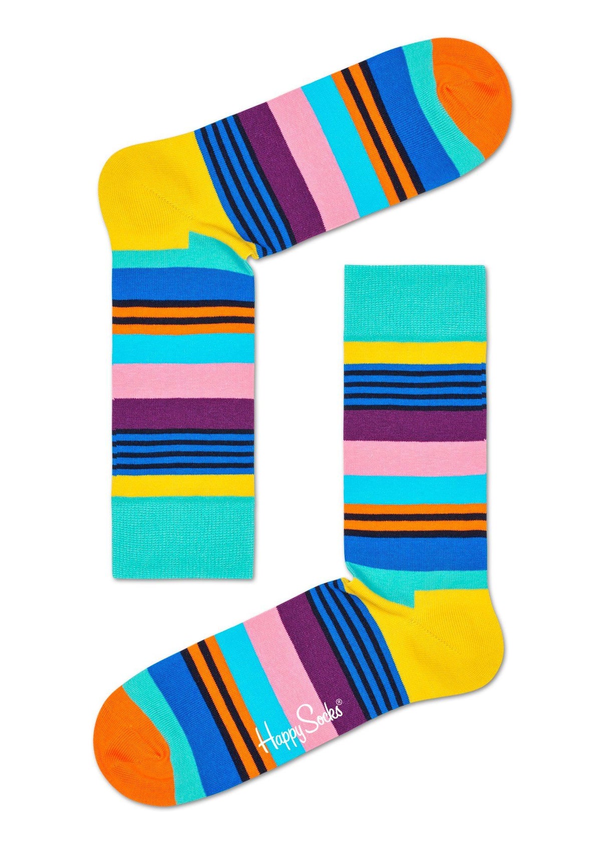 Happy Socks Multi Stripe women&#39;s and men&#39;s socks