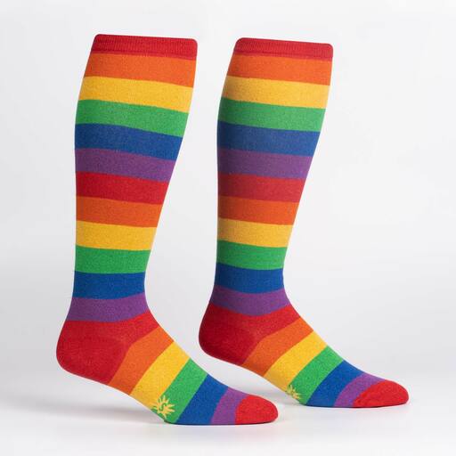 Sock It To Me March With Pride crew or extra-stretchy socks