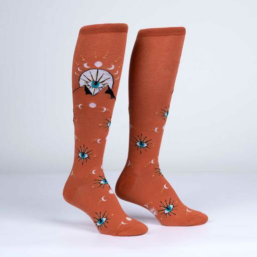Sock It To Me Mystic Mountain women&#39;s sock (GLOWS IN THE DARK!)