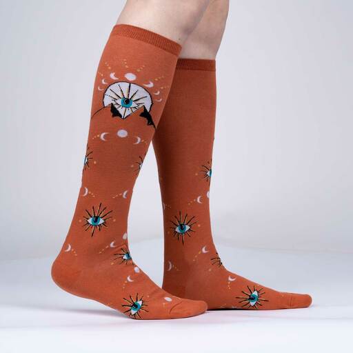 Sock It To Me Mystic Mountain women&#39;s sock (GLOWS IN THE DARK!)