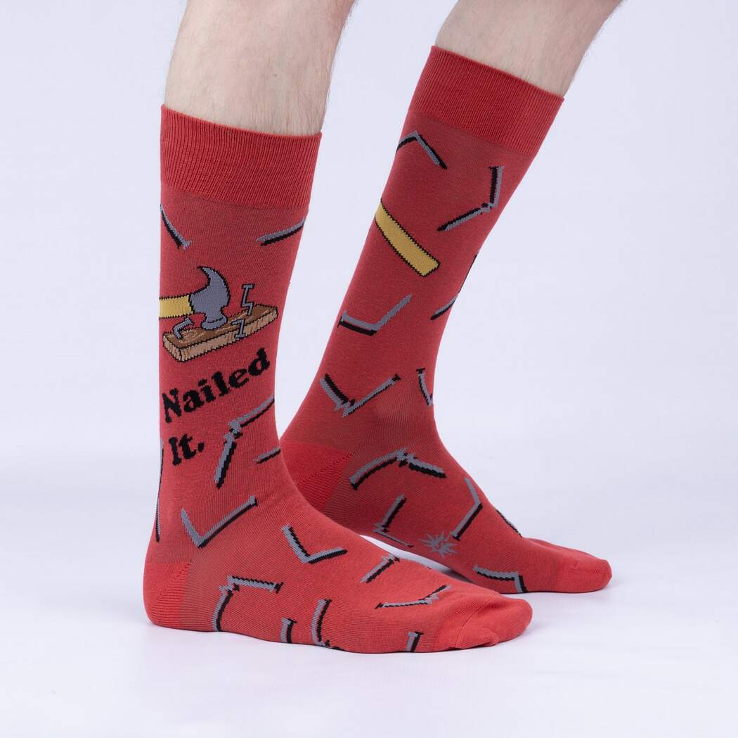 Sock It To Me Wood Vibes Only men&#39;s sock