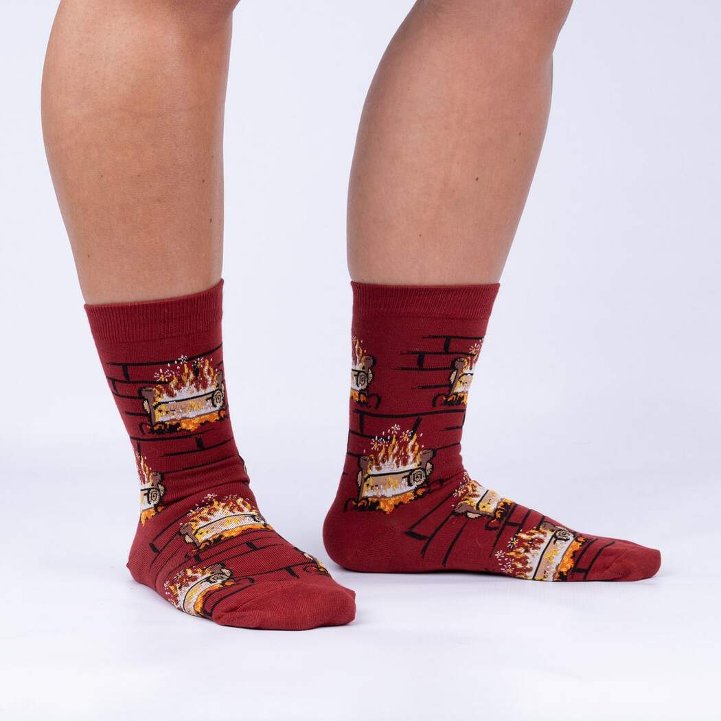 Sock It To Me Yule Log women&#39;s and men&#39;s sock