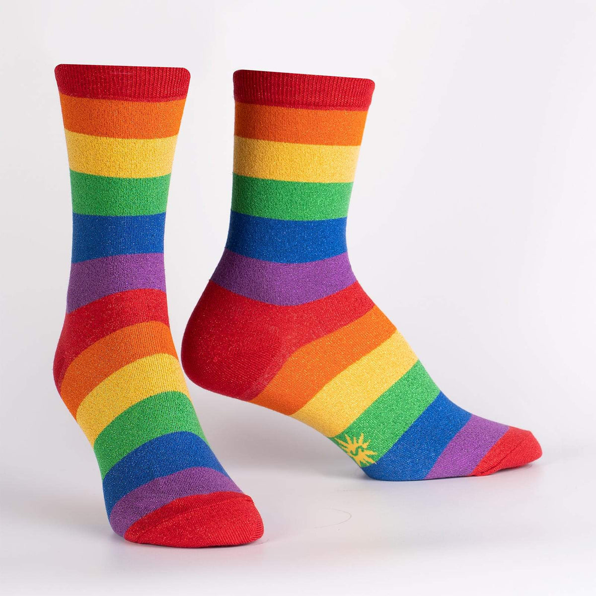 Sock It To Me Radiant Rainbow crew women&#39;s sock