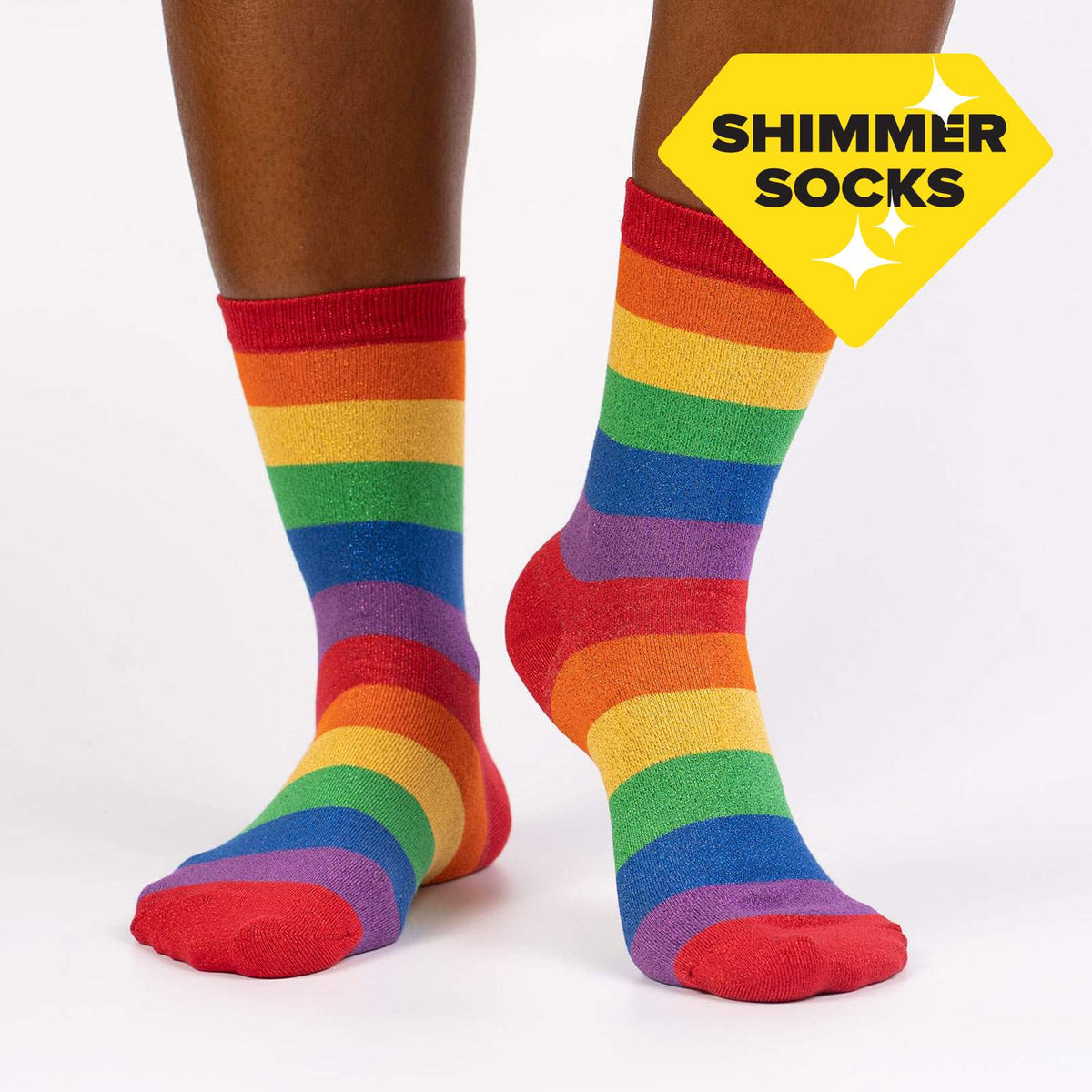 Sock It To Me Radiant Rainbow crew women&#39;s sock