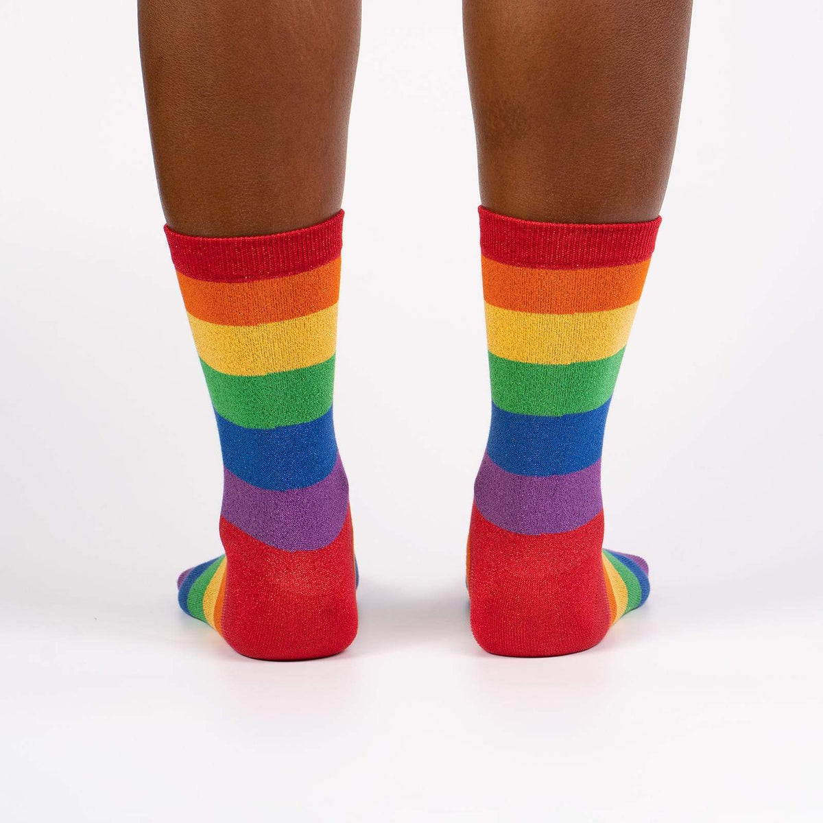 Sock It To Me Radiant Rainbow crew women&#39;s sock