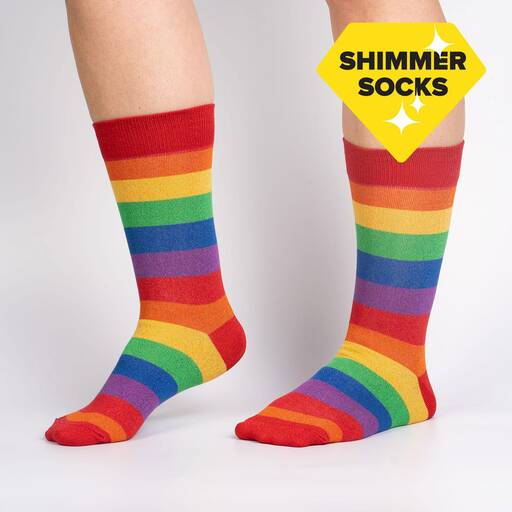 Sock It To Me March With Pride crew or extra-stretchy socks