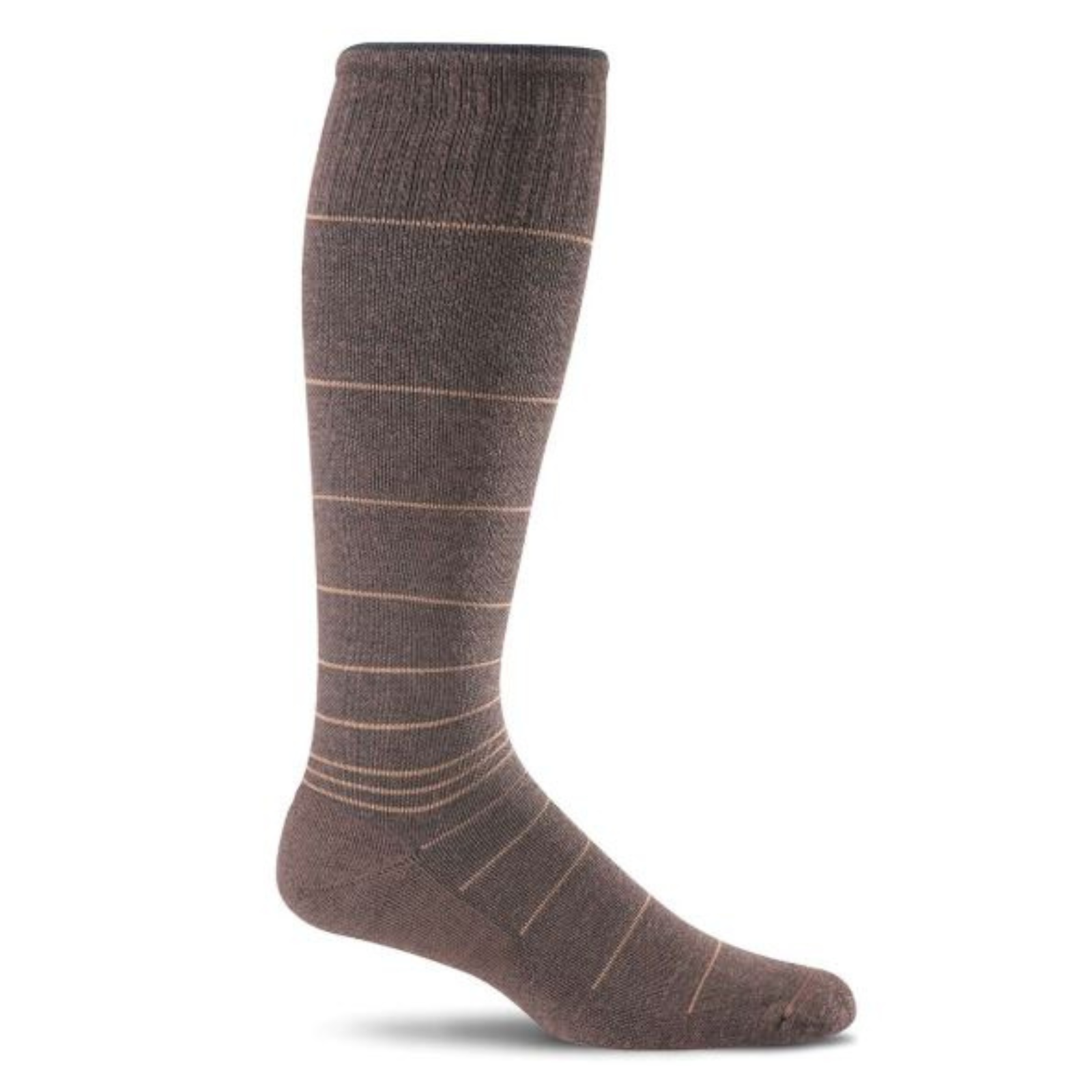 Sockwell Circulator moderate graduated compression (15-20 mmHg) men's knee high sock in espresso