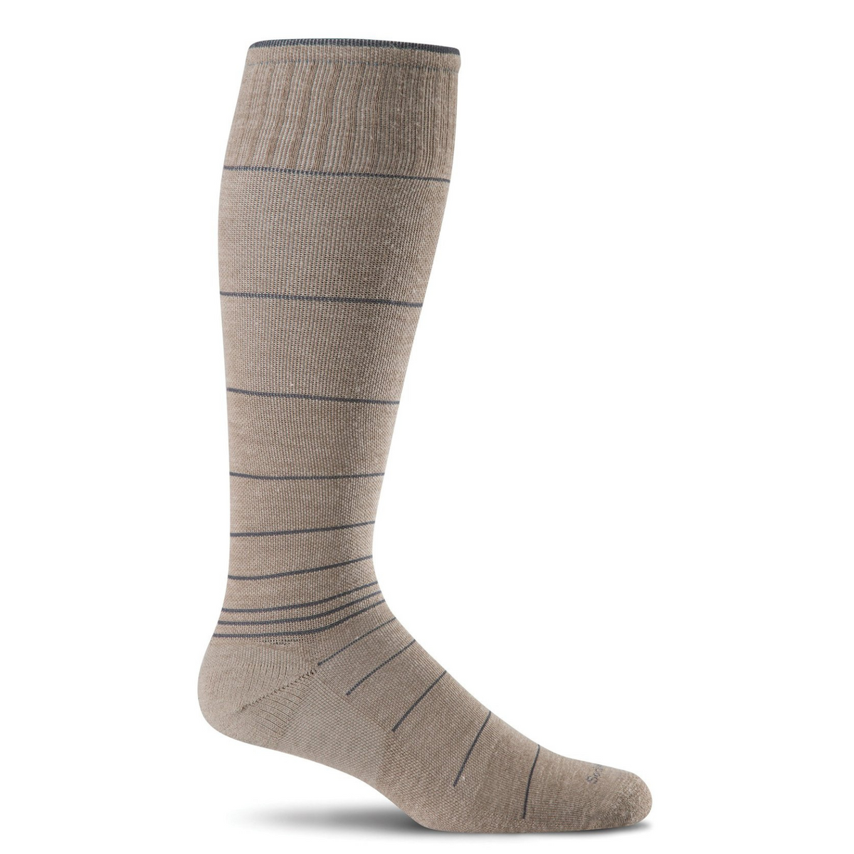 Sockwell Circulator moderate graduated compression (15-20 mmHg) men&#39;s knee high sock in khaki