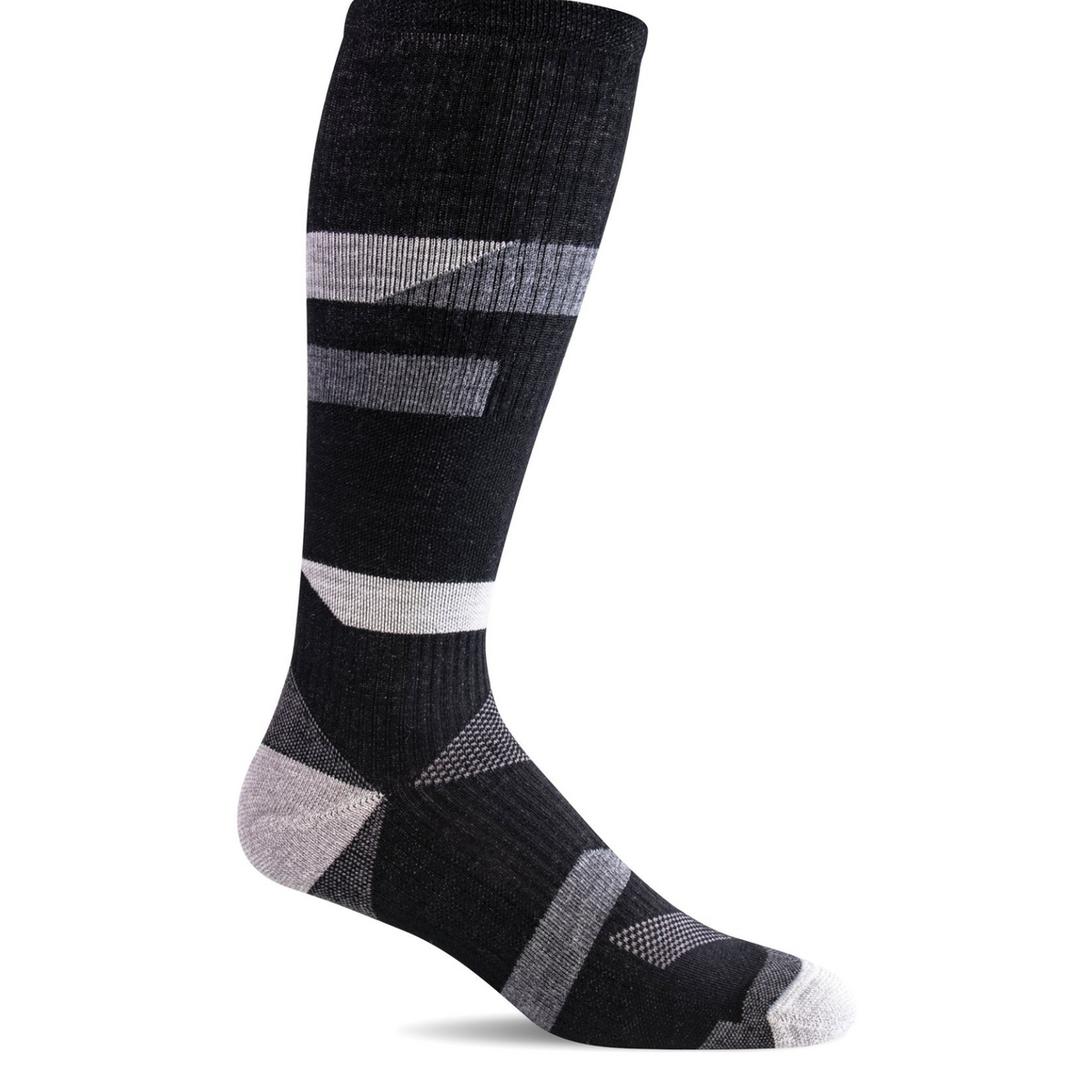 Sockwell Traverse OTC moderate graduated compression (15-20 mmHg) men&#39;s black knee high sock