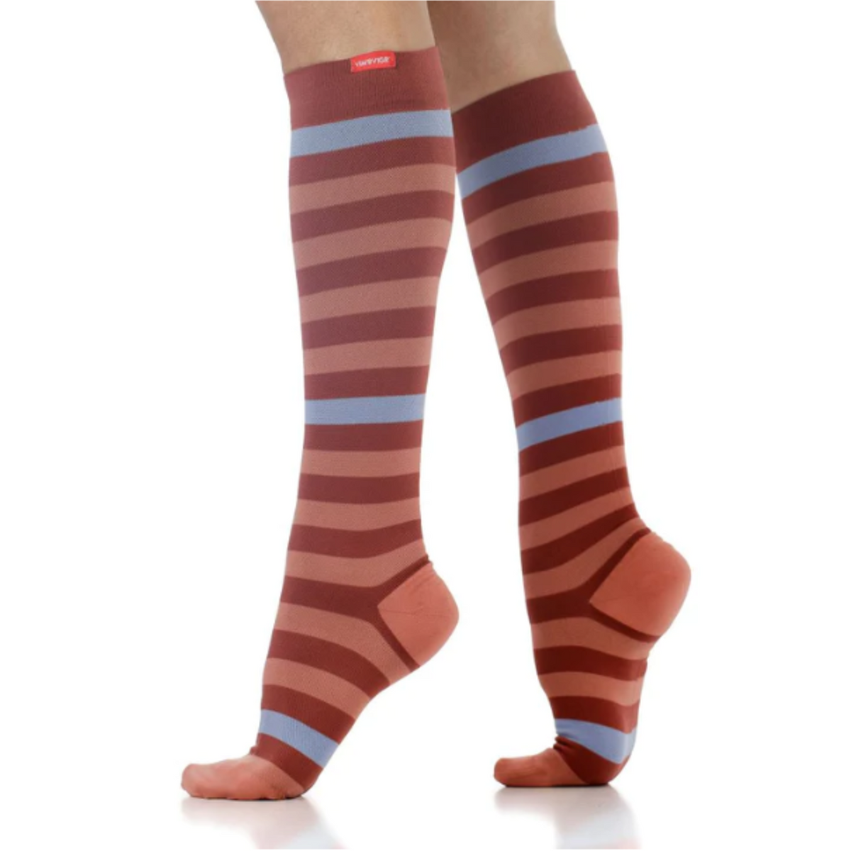 Vim &amp; Vigr Thick Stripe moderate graduated compression (15-20 mmHg) women&#39;s and men&#39;s sock